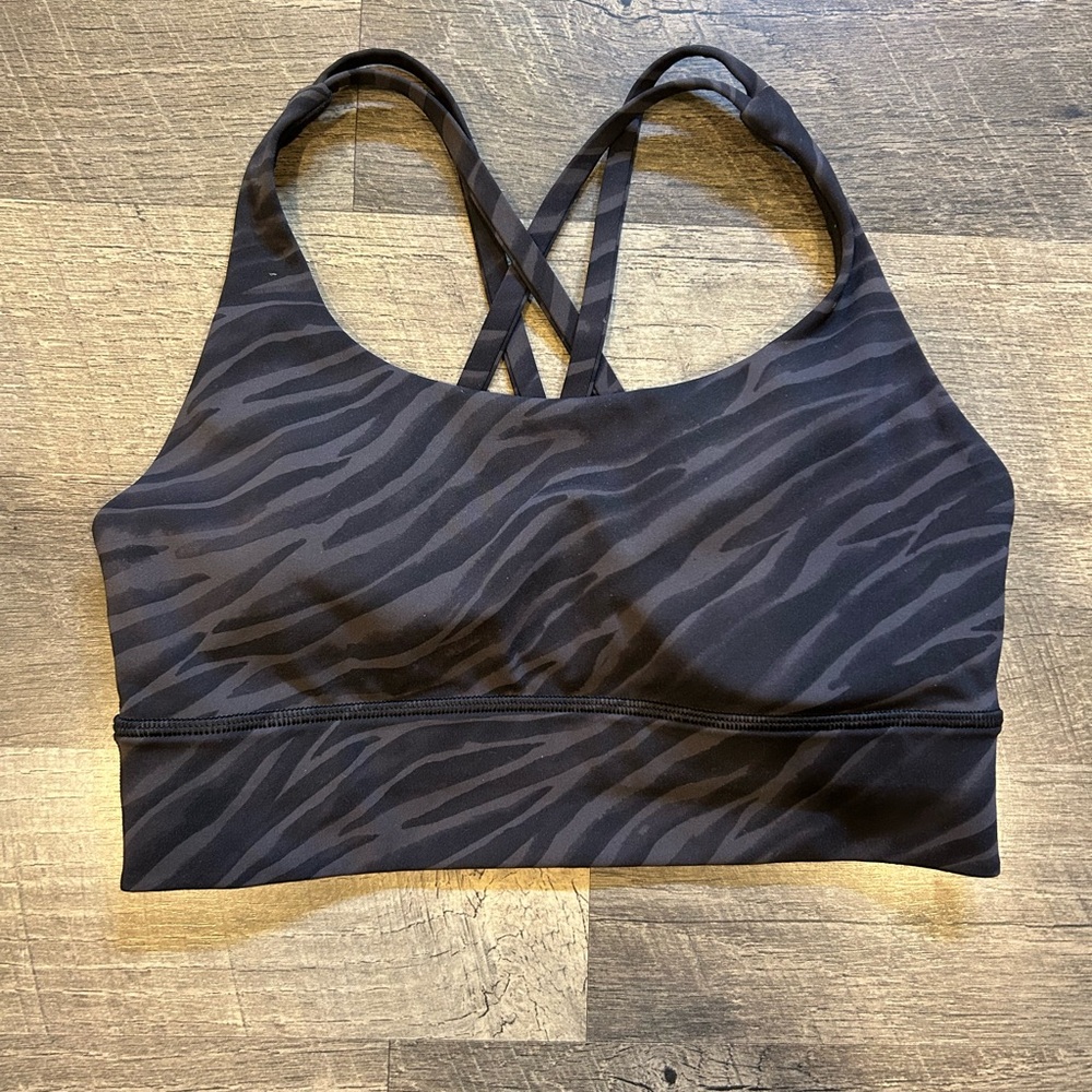 lululemon athletica Black Zebra Sports Bra
